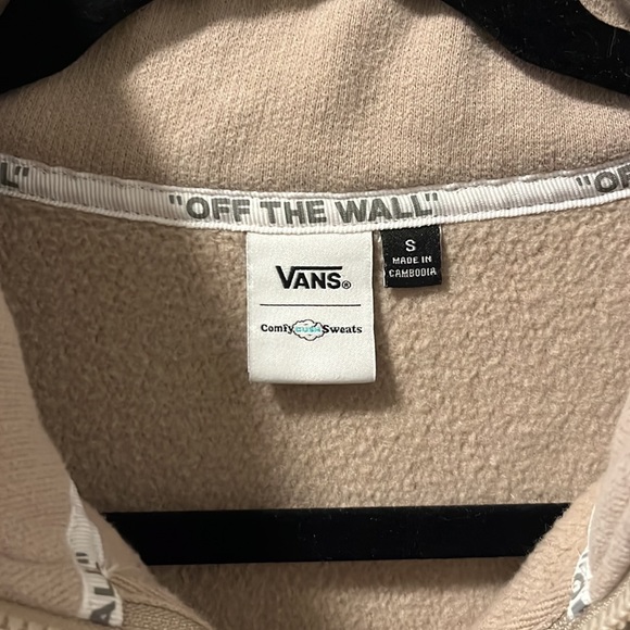 Vans Tan Quarter-Zip Sweatshirt - Picture 2 of 3